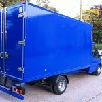 Refrigerated Vehicle Box Body blue van side shot