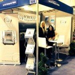 Icecraft's Director Emma Holmes (left) and Sales Lady Melissa Ewers (right) manage Icecraft's exhibition at The Source Trade show in Exeter