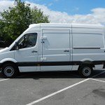 Refrigerated Vehicle Conversion with Pallet Width Side Freezer Door