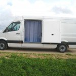 Refrigerated Vehicle Conversion with Pallet Width Side Freezer Door