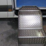 Fixed and Fold out Steps for Refrigerated Vehicle Conversion