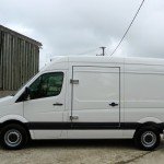 Refrigerated Vehicle Conversion with Pallet Width Side Freezer Door