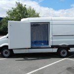 Refrigerated Vehicle Conversion with Pallet Width Side Freezer Door