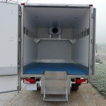 Refrigerated Vehicle Box Body rear view, door open